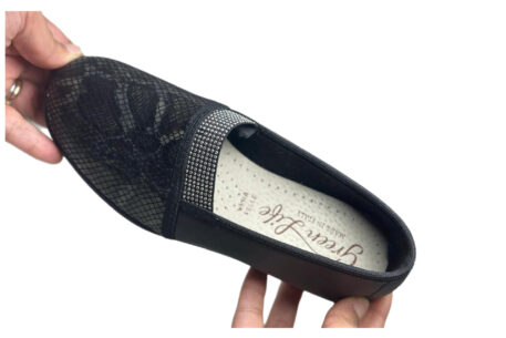 74272 – Mocassino Nero Elasticizzato GreenLife